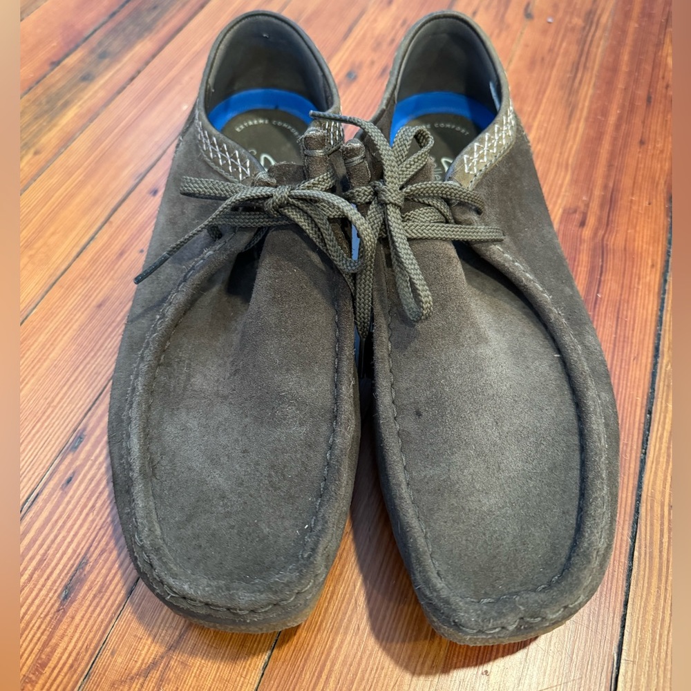 Clark’s Lace-up Moccasin Loafers in Brown / Gray - Picture 2 of 7